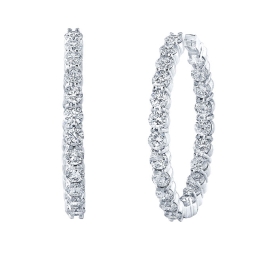 Inside-Out Diamond Hoop Earrings